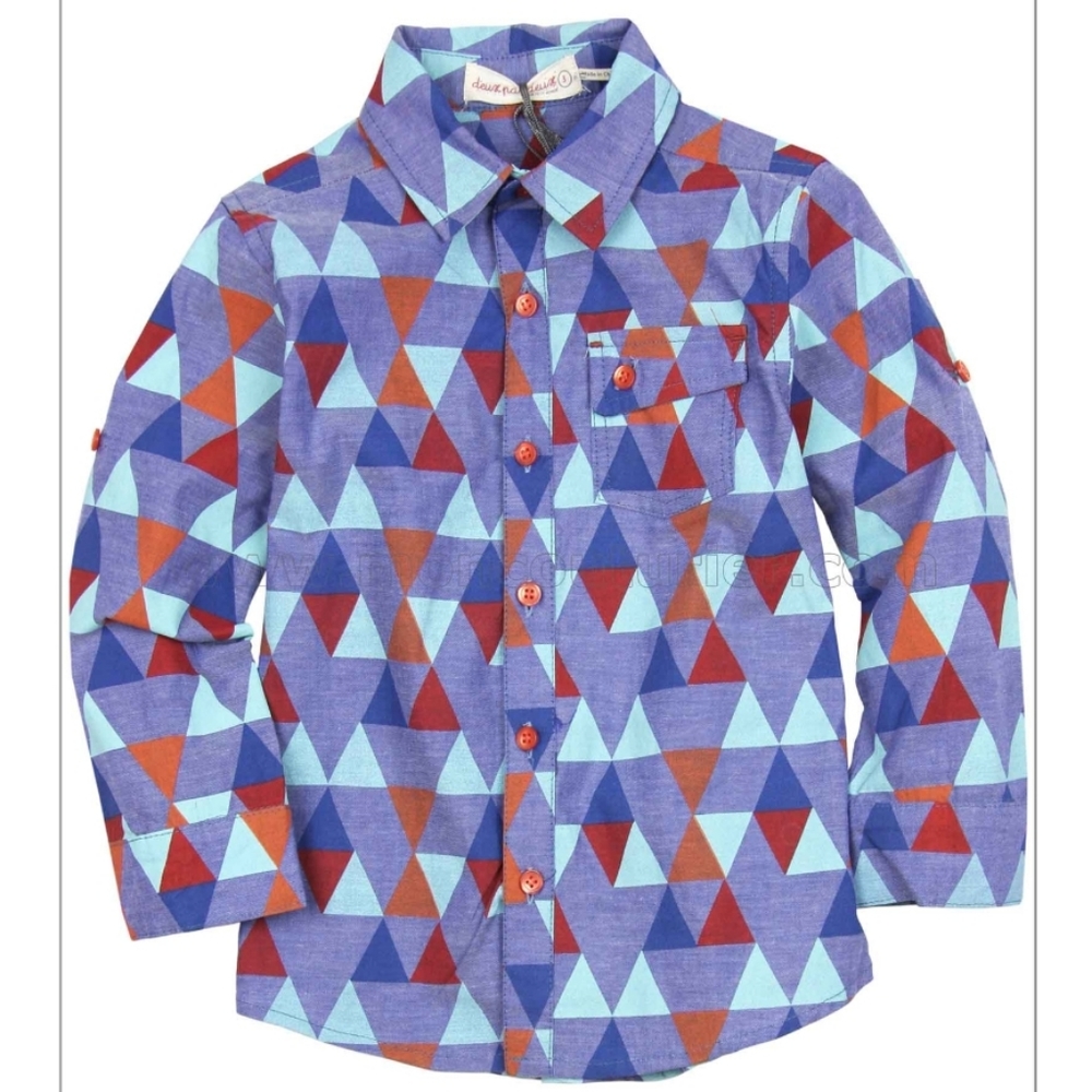 EUC Deux Par Deux Boys' Printed Shirt